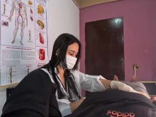 unexpected erection in front of the nurse