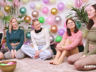 Ersties - Dare Ring Ep 1 of 4 - Tension Builds As 5 Amateur Babes Get To Know One Another
