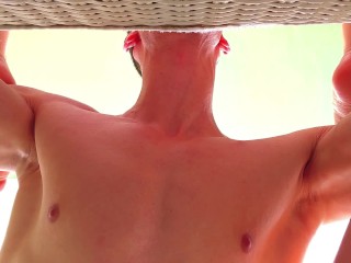 Tanned Temptation: Seduced, Carried & Filled in Bright Poolside Sunlight 🤫☀️💦