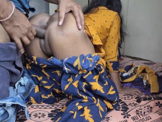 Beautiful 18 year old Indian kamwali seducing owner with hot lusty sex