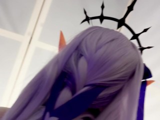Castorice - blowjob, footjob and sex - cosplay Honkai Star Rail