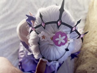 Castorice - blowjob, footjob and sex - cosplay Honkai Star Rail