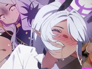 LOL 😂 Iori is becoming too naughty so she gets a wild punishment 😂 Blue Archive Hentai