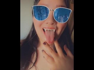 Vampire Enjoying a Facial