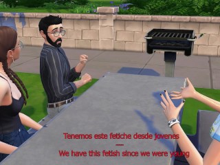 Me follo a una chica voyeur y a su amiga caliente después de la fiesta en un trio sexual raro