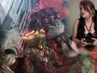 Lovense Connected Gaming! Sexy Bimbo Plays Bayonetta! Episode 3