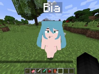 Gooning on Hatsune Miku Jenny's Mod (FapCraft)
