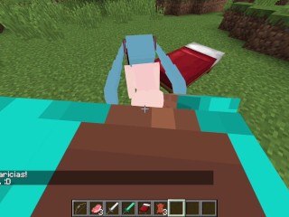 Gooning on Hatsune Miku Jenny's Mod (FapCraft)