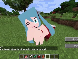 Gooning on Hatsune Miku Jenny's Mod (FapCraft)