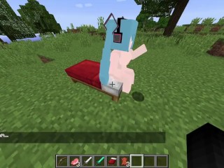 Gooning on Hatsune Miku Jenny's Mod (FapCraft)