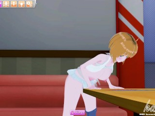 Desperate for Pleasure – Anime Girl Masturbates in Karaoke Booth | 3D Koikatsu Hentai