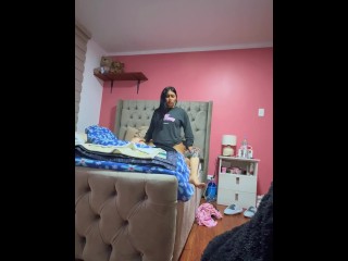 Los padres de mi novia nos dejaron solos en casa y nos divertimos ( SEXO REAL CASERO )