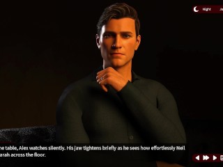 Whispers of Desire #4 Neil grabbed Sarah's ass and kissed her in front of Alex