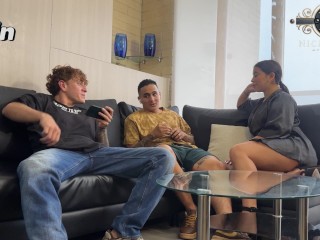 Unexpected! I fuck my best friend's wife! He catches us! Emilyfoxxxx