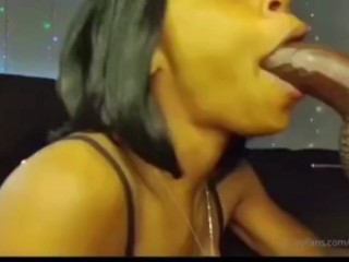 GIVING MY BIG DICK STEPBRO A SLOPPY BLOWJOB