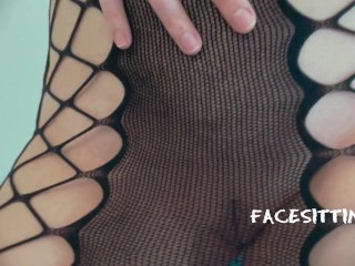 I want to sit on your face and have you lick my pussy! Facesitting POV