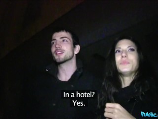 Public Agent - Would your girlfriend do the same as this Spanish babe?