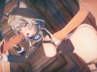 【崩壊スターレイル】サフェルがたくさんの男達と集団セックスする3Dエロアニメーション。(崩スタ さふぇる1 Honkai Star Rail Cipher gangbang.赛飞儿群交)