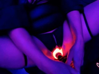 Episode 69 - Darth Milfy Return. Sexy Cosplay MILF fucks herself with a LightSaber Dildo