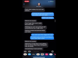 My new bull turns me on by sexting and then fucks me hard