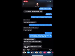 My new bull turns me on by sexting and then fucks me hard