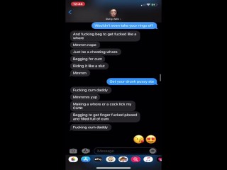 My new bull turns me on by sexting and then fucks me hard