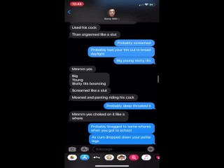 My new bull turns me on by sexting and then fucks me hard