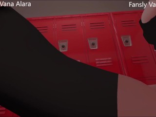 Femboy discovers your foot fetish in the locker room