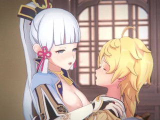 Genshin Impact – Ayaka Riding Aether with Intense Moaning 3D Hentai Sex Animation
