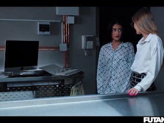 Shemale Sex at the Morgue - Trans Girl with Futa Cock Creampies Tiffany Tatum