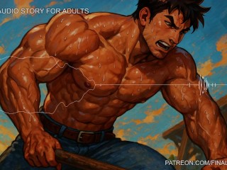 Hot Handyman Gay Erotic Audio: Sweaty Blowjob in the Barn