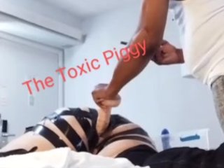 Pawg anal slave takes 12 inches in gaping asshole