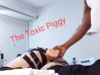 Pawg anal slave takes 12 inches in gaping asshole