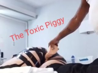 Pawg anal slave takes 12 inches in gaping asshole