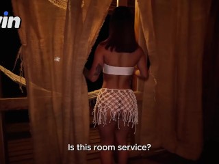 FUCKING a MERMAID and filling her with CUM in front of the sea! POV - Abella Olsen