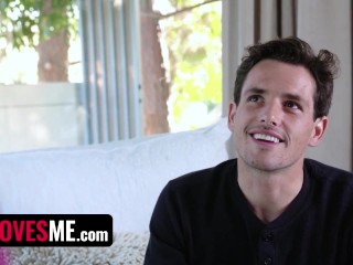 Horny Teen Step-Sister Can't Stop Cumming On Stepbro's Big Fat Cock!