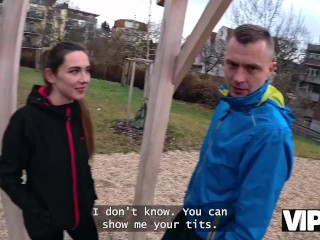 VIP4K. Jogging ended up as a hot sex with a stranger with a cuckolding BF