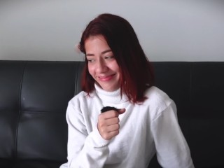 She fucks a big cock in porn casting to earn money on the sly from her boyfriend and buy him a gift