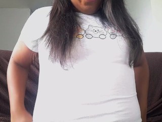 Trans Feede finish eating dessert belly play