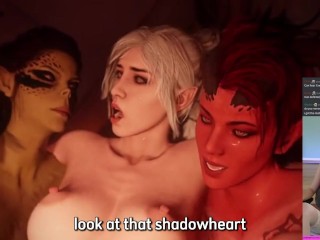 but what if you romanced all three? Baldurs Gate Hentai group blowjob x Shadowheart x Karlach x Frog