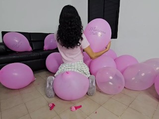 Marianna celebrates with BLOW TO POP and SIT TO POP (full video on C4S / MV / OF / Membersite)