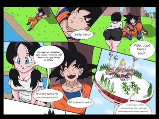Dragon Ball Z: Goku y Videl follan en la habitación del tiempo
