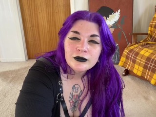 POV Goth Babe Stuffs You