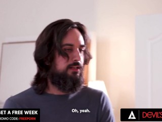 DEVILS FILM - Horny Adira Allure Leads Her Couple For Hot Bisexual Anal Threesome