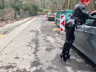 German MILF stepmom gets picked up & fucked hard in pussy doggystyle - MyDirtyHobby German sex