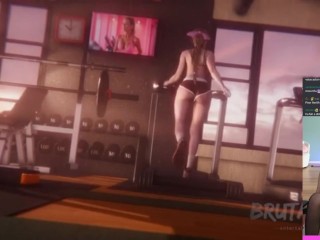 Watching Boss Of The Gym | Final Fantasy Hentai by  Brutalisk3D