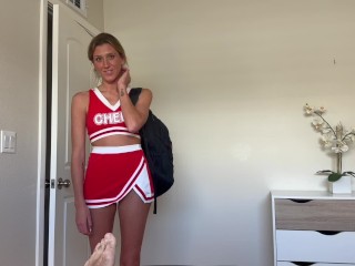 Step Sister Begs For Ride To Cheer Practice.. - Addison Vodka