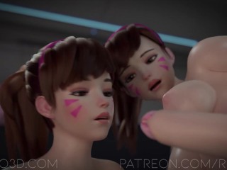 3D futa cumshot compilation