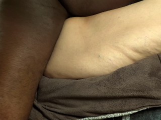 Hot sexy views of white BBW SSBBW milf woman big fat juicy ass booty peeing, squirting & creampied