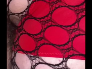 Quicky in Public rest area - fishnets